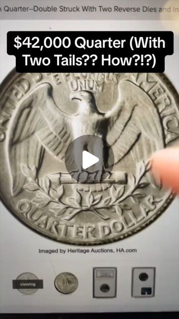 Treasure Town Coins on Instagram: "A $42,000 Quarter Someone Found - They Flipped It Over And Saw This..." Quarters Worth Money, Old Coins Value, Old Coins Worth Money, Quarter Dollar, Coins Worth Money, Coin Values, Coin Worth, Old Coins, May 7