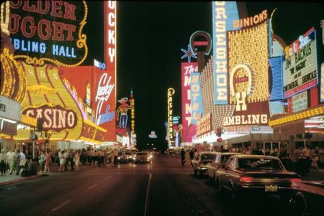 1. Fremont Street, 1960s - Las Vegas, NV 60s Aesthetic, Old Vegas, Las Vegas Photos, Vegas Baby, Las Vegas Hotels, Days Gone, Vegas Strip, On The Road Again, Las Vegas Strip