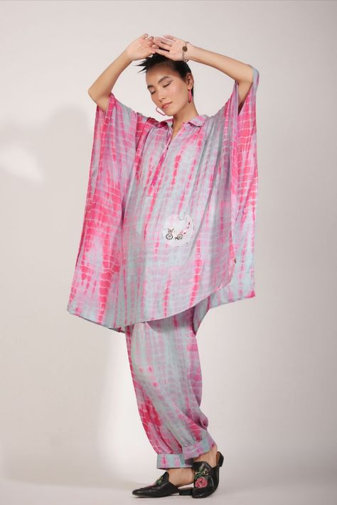 Kaftan Designs, Shibori Tie Dye, Co Ord Set, Co Ord, Shibori, Tie Dye, Cover Up, Dye, Design