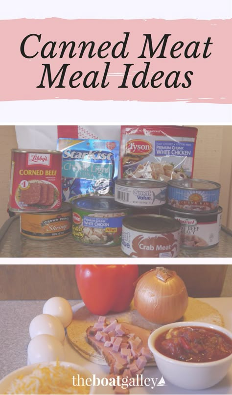 Potted Meat Recipes Canned, Canned Good Meals, Cheap Canned Food Recipes, Camping Meal No Refrigeration, Canned Meat Meals, Beef In A Can Recipes, Canned Meat Recipes Dinners, Emergency Meals Easy Recipes, Canned Beef Recipes Simple