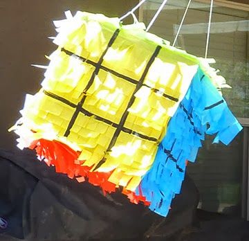 Birthday Party Decorations For Women, Rubicks Cube, Cubicle Ideas, 80s Party Decorations, 80s Birthday Parties, 80s Theme Party, Rubix Cube, Office Decorations, Rubik's Cube