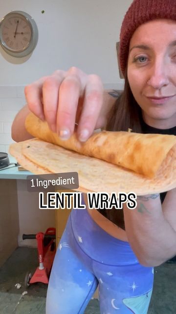 Broccoli Mum Recipes, Red Lentil Wraps, Broccoli Mum, Lentil Wraps, Ami James, Starch Solution, Heart Healthy Eating, Healthy Wraps, Red Lentils