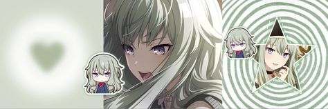 Nene Kusanagi Twitter Header, Nene Kusanagi Header, Nene Kusanagi Banner, Nene Widget, Nene Banner, Shin Soukoku, Nene Kusanagi, Cute Banners, Cute Headers