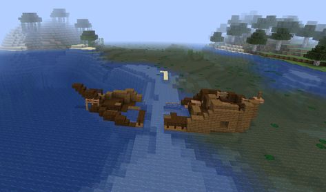 You will find a shipwreck Shipwreck Minecraft Build, Minecraft Shipwreck Build, Minecraft Shipwreck, Ship Wreck, Pirate Bay, Minecraft Games, Minecraft Decorations, Minecraft House Designs, Minecraft Stuff