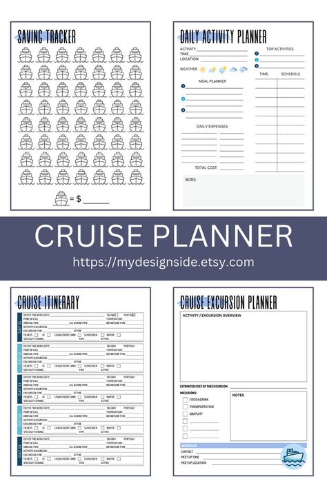 Cruise Journal, Cruise Planner, Planner Board, Date Activities, Cruise Planning, Cruise Excursions, Cruise Holidays, Holiday Savings, Vacation Planner