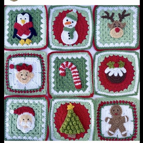 Xmas Granny Square Crochet, Christmas Granny Squares, Christmas Stocking Crochet, Fall Crochet Projects, Stocking Crochet, Xmas Crochet, Granny Christmas, Crochet Stocking, Fall Crochet