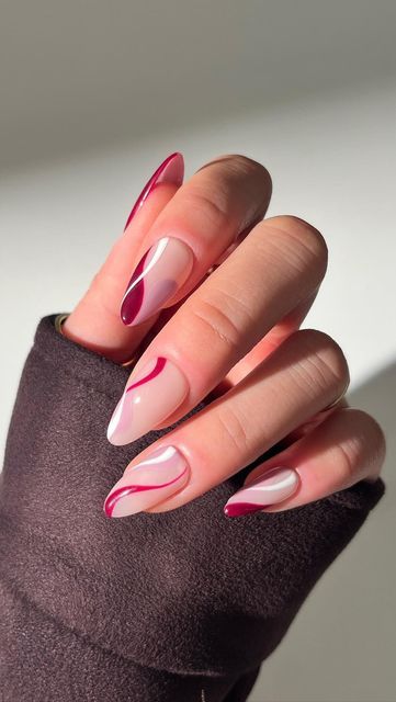 Cherry Mocha Nails, Cherry Mocha, Shellac Nail Colors, Soft Pink Nails, Popular Nail Colors, Bright Red Nails, Pink Nail Colors, Minimalist Nail, Nail Polish Colors Fall