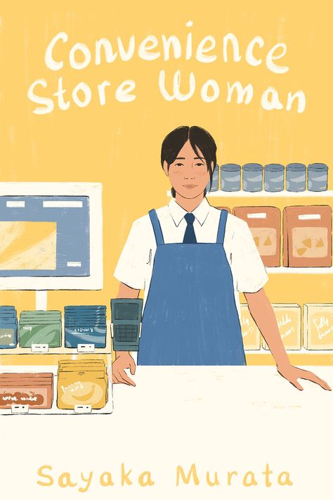 Convenience Store Woman Book, Convenience Store Illustration, Convenience Store Woman, Sayaka Murata, Store Illustration, Book Cover Illustration, Cover Illustration, Convenience Store, Illustrator