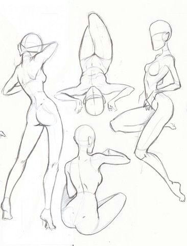 Výtvarné Reference, Drawing Body Poses, Female Drawing, Siluete Umane, Fashion Drawings, Art Female, Different Poses, Body Pose Drawing, 캐릭터 드로잉