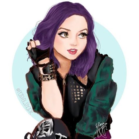 Descendants Pictures, Mal Descendants, Descendants Characters, Disney Descendants Movie, Descendants Cast, Hd Art, Pocket Princesses, The Descendants, Art Drawing Sketch