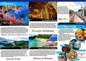 Travel Brochure Philippines, Travel Brochure Design, Batangas Philippines, Philippines Palawan, Regions Of The Philippines, Brochure Examples, Philippines Travel Guide, Travel Brochure Template, Philippines Travel