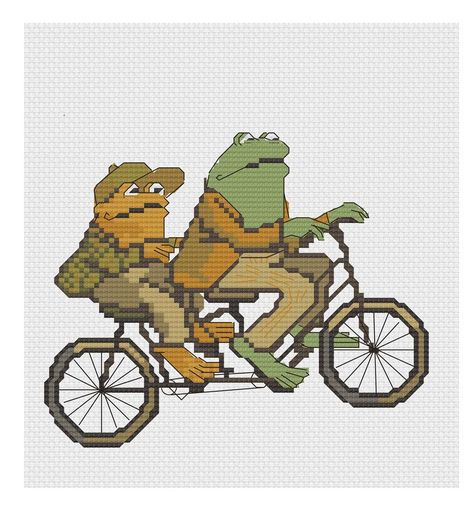 Toad Cross Stitch, Train Cross Stitch Pattern, Intermediate Colors, Cross Stitch Books, Stitch Book, Beaded Cross Stitch, Cross Stitch Borders, Pixel Pattern, Cross Stitches