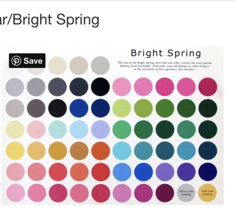 Hot Spring Color Palette, Clear Spring Palette, True Spring Color Palette, True Spring Colors, Colour Season, Bright Palette, Color Seasons, Colour Analysis, Clear Spring