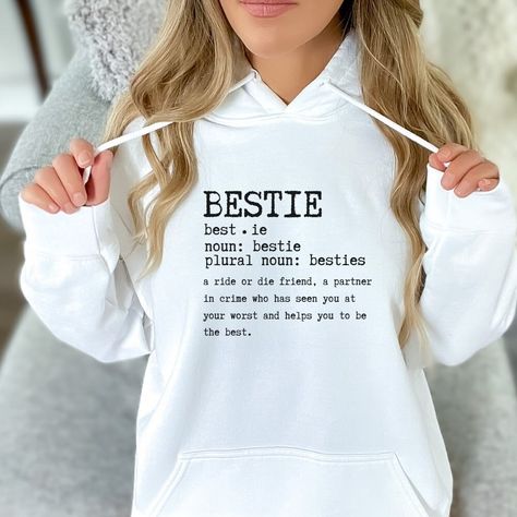 Bsf Stuff, Friend Hoodies, Bestie Definition, Meaning Of Friendship, Bff Hoodies, Best Friend Hoodies, Bestie Stuff, Gift For Your Best Friend, Matching Outfits Best Friend