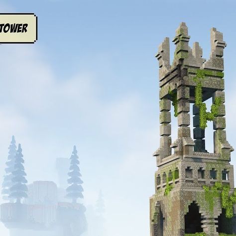 Louisdepoui | Minecraft content creator on Instagram: "Minecraft warhammer / ruined tower build! Been loving building this type of builds lately :) Do you want to see more of this style?  Shaders & textures 🌱 =========================================  - Complementaryshaders - Better leaves  Downloads 🔁 =========================================  - Builds available on patreon (link in my story highlights) - Litematica (can convert to bedrock on chunker)  Tags 🏷️  =========================================  #minecraft #minecraftbuilds #minecraftbuild #minecrafthouse" Minecraft Ruined Tower, Minecraft Stone Stairs, Minecraft Tuff Block Build, Enchantment Tower Minecraft, Bdoubleo100 Builds Minecraft, Witch Tower Minecraft, Minecraft Ruins Ideas, Minecraft Island Base, Minecraft Tower Design