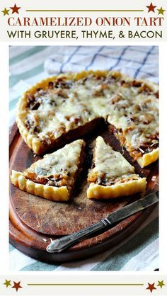 Gruyere Recipes, Crepes Savory, Caramelized Onion Tart, Brunch Meals, Butter Mushrooms, Caramelised Onion Tart, Broccoli Bites, Savory Tarts, Mini Casseroles