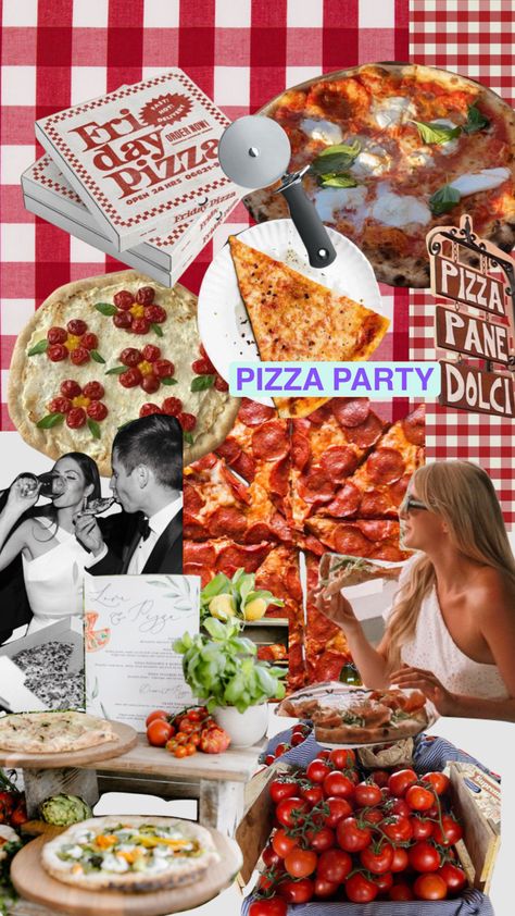 Pizza And Prosecco Party Ideas, Hen Do Pizza Party, Pizza Night Bachelorette, Pizza And Pjs Bachelorette, That’s Amore Pizza Party, Pizza Parlor Party, Pizza And Pasta Party, Pizza Party Bachelorette, Pizza And Booze Before I Dos