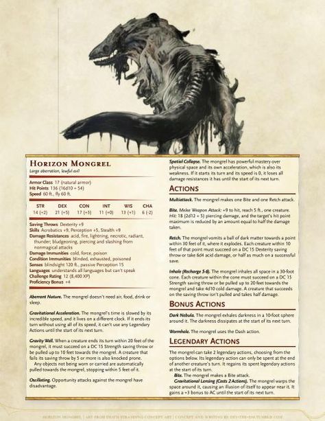 Stat Block, Dnd Stats, Dnd Homebrew, Dnd Races, Dnd Classes, Dungeons And Dragons 5e, D D Monsters, Dungeons And Dragons Classes, Dnd Dragons