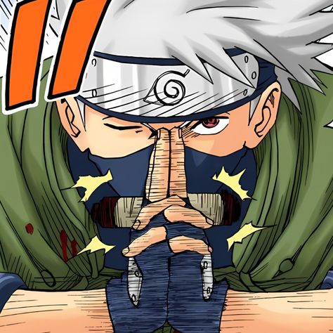 Kakashi Manga Panel Colored, Kakashi Manga Icon, Manga Icons Naruto, Naruto Manga Panels Colored, Kakashi Manga Color, Naruto Manga Colored, Kakashi Pfp, Colored Manga Panels, Manga Kakashi