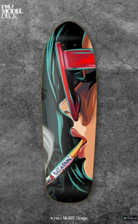 Skateboard Design Ideas, Skate Deck Art, Skateboard Painting, Skateboard Artwork, Graffiti Furniture, Skate Bord, Surfboard Art Design, Painted Skateboard, Skateboard Deck Art