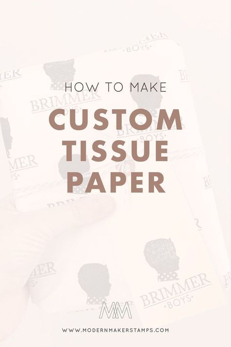 Diy Branded Tissue Paper, Diy Custom Tissue Paper, Diy Branding Packaging, Etsy Packaging Ideas Branding, Product Packaging Ideas Creative, Custom Tissue Paper Packaging, Small Business Packaging Ideas Branding, Tissue Paper Packaging Ideas, Tissue Paper For Packaging