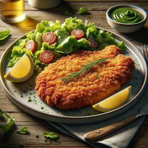 Cooking up Joy - Made with love: Chicken Milanesa: A Crispy Delight Milanesa Recipe Chicken, Chicken Milanesa, Mexican Milanesa, Chicken Milanese Baked, Milanesa Con Pure Aesthetic, Milanesa Recipe, Chicken Breast Cutlet, Food Artwork, Food Illustration Art