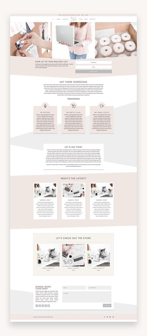 The perfect template for an online entrepreneur, this template can be customised to suit any business. This theme run's off Divi and is fully responsive on all devices. Simply upload, import the demo data, and swap out the text and images as you wish! #BusinessTheme #Divi #DiviTheme #DiviChildTheme #FeminineWordPress Divi Template, Divi Wordpress, Cv Portfolio, Feminine Business, Beautiful Website Design, Best Website Templates, Feminine Wordpress Theme, Wordpress Templates, Blog Design Inspiration