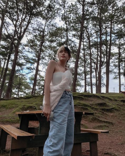 Camp John Hay Baguio City Baguio Outfit Ideas Philippines, Outfit For Baguio City, Baguio Outfit Ideas, Baguio Aesthetic, Outfit Ideas Philippines, Camp John Hay Baguio, Outfit For A Picnic, Baguio Outfit, Camp John Hay