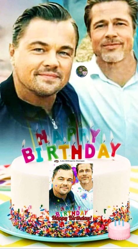 ❶❾❻❸.❶❷.❶❽. 🎂Brad Pitt 🎂 🥳 Happy birthday, to You! 🤗🎈🎉🎊🍾🥂 #LDC💝-❤🤍💚-Ⓜ️ Brad Pitt Birthday, Leo Dicaprio, Birthday Pictures, Happy Birthday To You, Leonardo Dicaprio, Brad Pitt, Role Models, Happy Birthday, Angel