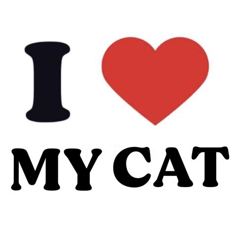 I Love Cats Pfp, I Love Cats, I Love, Love Profile Picture, I Miss My Cat, Kitty Cafe, Cat Icon, Tshirt Print, Feelings