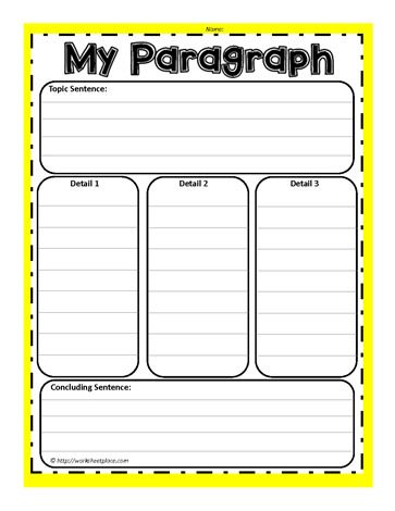 Paragraph Organizer, Informational Writing Graphic Organizer, Informative Paragraph, Paragraph Writing Worksheets, Paragraph Writing Activities, Writing Paragraphs, Writing Graphic Organizers, Writing Organization, Third Grade Writing