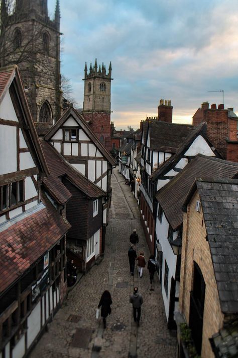 For The Love Of Shrewsbury | Overlooking Fish Street. Shrewsbury Shropshire, Village Life, Historic Buildings, Architecture Photography, Great Britain, United Kingdom, Castle, England, Fish