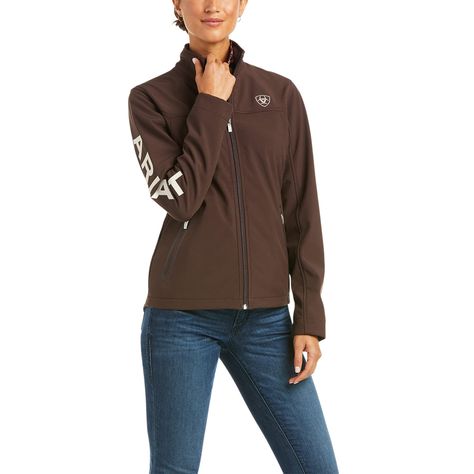 PRICES MAY VARY. Softshell w/microfleece backing Stand collar Zippered hand pockets Ariat Jacket, Team Branding, Team Jackets, Softshell Jacket, Standing Collar, Coffee Bean, Soft Shell Jacket, Western Wear, Stand Collar