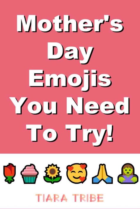 13 Fun Mother’s Day Emoji Combos You Need To Try - Tiara Tribe Emoji List, Fun Emoji, Emoji Combos, Emoji Characters, Emoji Combinations, Party Poppers, Thank You Mom, Self Care Bullet Journal, Tired Mom