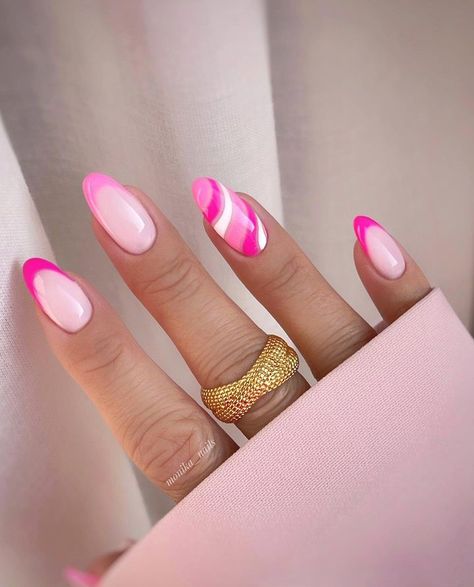 Light Pink Nail Designs, Diy Nail Art Tutorial, Ongles Gel French, Bright Pink Nails, Pink Summer Nails, Cute Pink Nails, Hot Pink Nails, Pink Nail Art, Pretty Nail Designs