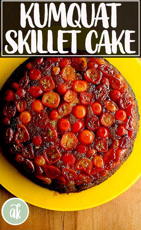 Kumquat Upside Down Cake, Farro Salad Recipes, Kumquat Recipes, Halloween Food Appetizers, Vegetarian Meal Prep, Seasonal Cooking, Winter Cake, Delicious Cake, Upside Down Cake