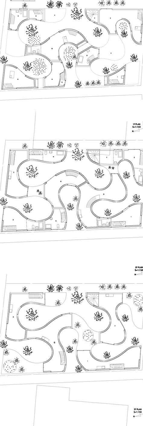 Okurayama apartments. Sanaa. Architecture Diagram, Japan Architecture, Architecture Concept Diagram, Concept Diagram, Architecture Concept Drawings, Apartment Architecture, Plan Drawing, Landscape Architecture Design, Social Housing