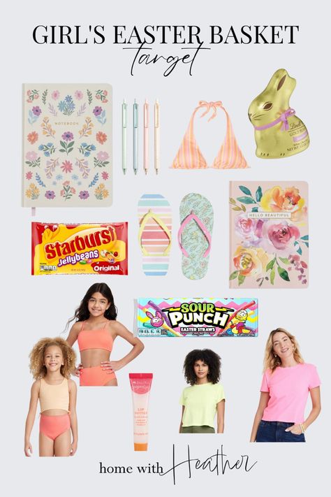 Looking for Easter basket stuffers for girls? Heather Krout is sharing the best Easter basket ideas for teen and tween girls from Target on The Home with Heather Blog.