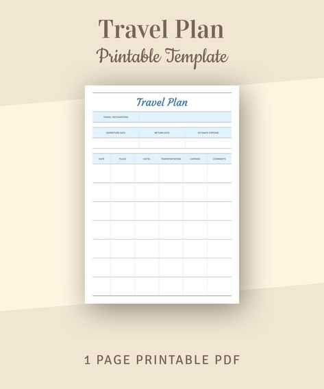 Travel Planner, Printable Vacation Planner Template, Trip Itinerary Planner, Travel Journal insert, A4, A5, Letter, Half Letter, Filofax PDF Trip Planning Template, Vacation Itinerary Template, Vacation Planner Template, Travel Planner Printable, Travel Itinerary Planner, Travel Planner Template, Free Planner Templates, Travel Journal Pages, Travel Printables