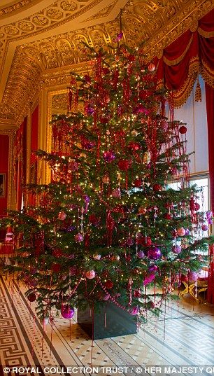 Christmas tree Locations inside Windsor Castle include St George's Hall, the Crimson Drawing Room, and in the China Corridor Lowes Christmas Trees, Cheap Christmas Trees, Christmas Tree Decorating Tips, English Christmas, Royal Christmas, Traditional Christmas Tree, Christmas Tree Inspiration, Cheap Christmas, Christmas Celebration