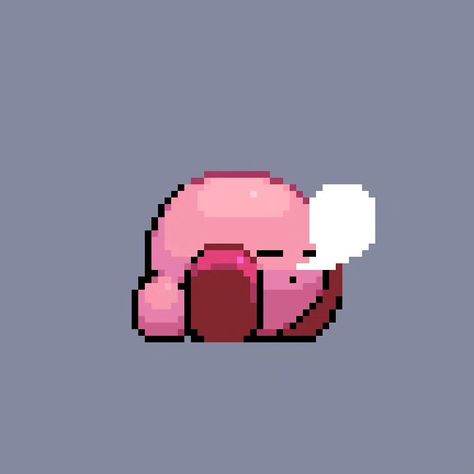 ~ ~ ~ ~ #pixelart #kirby #kirbymemes #aseprite #digitalart #digitalartwork #pixelartwork #pixelartist #pixels #pixel #art #ドット絵 Easy Kirby Painting, Sleepy Kirby, Pixel Space, Chibi Pixel Art, Pixel Kirby, Gaming Art, Cute Chibi Art, Kirby Pfp, Pixel Art Love