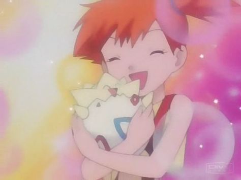 Misty And Togepi, Togepi Pokemon, Pokemon Misty, Gary Oak, Old Pokemon, Gen 1 Pokemon, Pokémon Characters, Ash And Misty, Gotta Catch Them All