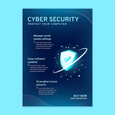 Cyber security  vertical flyer | Free Vector #Freepik #freevector #security-flyer #safeguard #security-lock #cyber-security Cybersecurity Poster, Standing Banner Design, Graphic Shapes Design, Powerpoint Slide Designs, Flyer Free, Awareness Poster, Security Lock, Chest Tattoos For Women, Leaflet Design