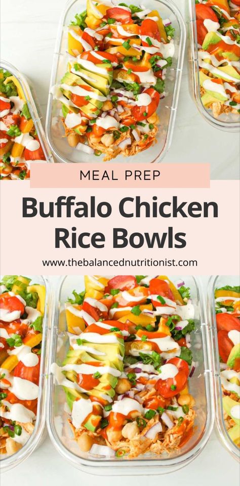 Try this buffalo chicken rice bowl recipe for a healthy, high protein meal that’s perfect for meal prep. This buffalo chicken bowl with rice is packed with flavor and nutrients, making it one of the best for meal prep. Enjoy the great meal prep buffalo chicken rice bowl for easy, delicious meals all week! Meal Prep Buffalo Chicken, Buffalo Chicken Bowl, Buffalo Chicken Rice Bowl, Chicken Rice Bowl Recipe, Chicken Bowl Meal Prep, Buffalo Chicken Rice, Chicken Bowls Healthy, Chicken Rice Bowl, Chicken Over Rice