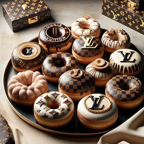 Louis Vuitton sweets & Milk Generated using ai | Instagram Louis Vuitton Cafe, Louis Vuitton Aesthetic, Moodboard Ideas, Books Decor, Branding Design Packaging, Pastry And Bakery, Edible Gifts, January 11, Design Packaging