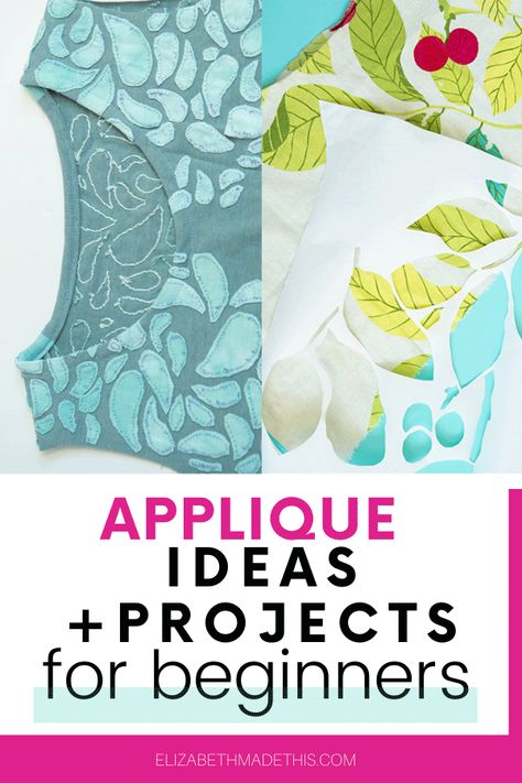 Applique is a fun sewing technique that you can add to any project.  Learn the basics of machine applique with reverse applique tutorials, lace applique tutorials, sewing with applique patches and more.  Get ideas for how to use applique on your next sewing project. #applique #learntosew Reverse Applique Designs, Reverse Applique Tutorial, Sewing Darts, Fabric Dyeing Techniques, Machine Applique Designs, Applique Ideas, Applique Tutorial, Reverse Applique, Tshirt Refashion