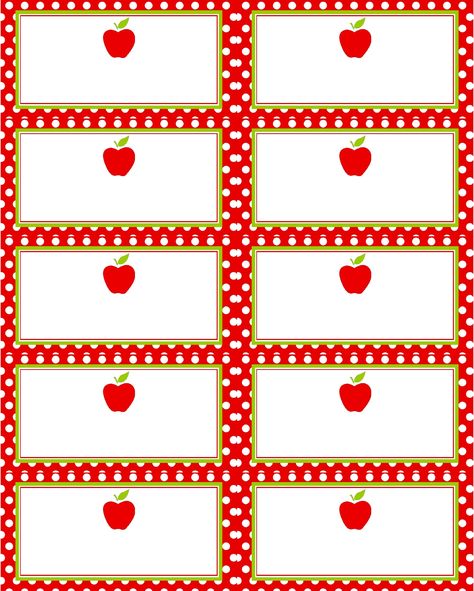 Apple Tags Free Printable, Apple Theme Parties, Red Classroom, Apple Classroom, Apple Nachos, Apple Preschool, Apple Dessert, Snow White Party, Apple Theme