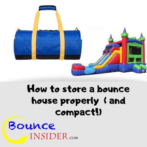 How to store a bounce house properly ( and compact!) Bounce House Storage, Inflatable Business, Indoor Bounce House, Army Duffle Bag, Party Rentals Business, Jump House, Indoor Play Centre, Bumper Cars, Bouncy House