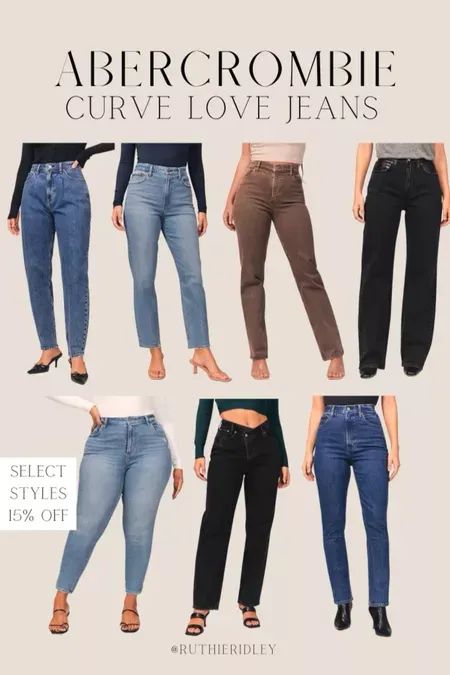 Abercrombie Curve Love Jeans! Select styles 15% off :heartpulse: #LTKFind #LTKstyletip #LTKHoliday Abercrombie Curve Love Jeans, Wide Leg Jeans Outfit, 2024 Wishlist, Winter Wardrobe Essentials, Curvy Style, Young Women Fashion, Winter Capsule Wardrobe, Curve Jeans, Fashion Trends Winter