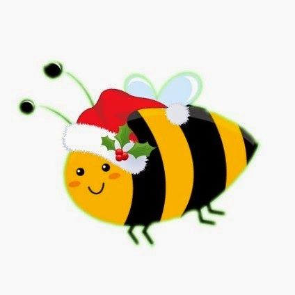 Christmas Bee, Bee Hive Craft, Bee Cookies, Bee Printables, Bee Drawing, Bee Clipart, I Love Bees, Bee Boxes, Bee Cards